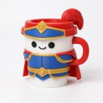Cosplayer Coffee Cup Collectible Figurine - Unique Desk Decor for Adults – 3D Printed in Canada