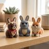 Lapin moaï – ensemble de figurines de collection