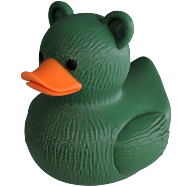Brown Bear Duck Figurine