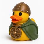 Celtic Warrior Duck Collectible Figurine - Heritage Desk Decor for Adults – 3D Printed in Canada