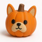 French Bulldog Pumpkin Collectible Figurine - Unique Desk Decor for Adults – 3D Printed in Canada
