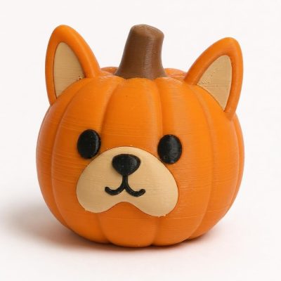 French Bulldog Pumpkin Collectible Figurine - Unique Desk Decor for Adults – 3D Printed in Canada
