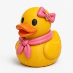 Cheeky Confident Duck Collectible Figurine - Stylish Pose Desk Decor for Adults – 3D Printed in Canada