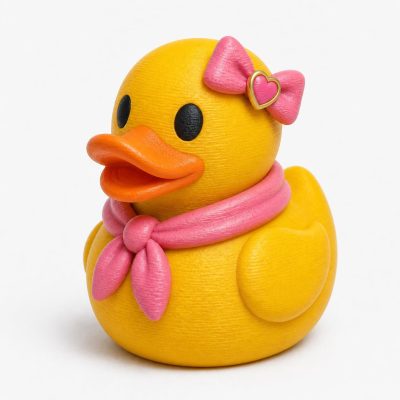 Cheeky Confident Duck Collectible Figurine - Stylish Pose Desk Decor for Adults – 3D Printed in Canada