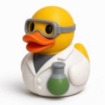 Chemist Duck Collectible Figurine - Science Desk Decor for Adults – 3D Printed in Canada