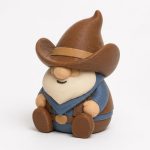 Rodeo Cowboy Gnome Buddy Collectible Figurine - Unique Desk Decor for Adults – 3D Printed in Canada