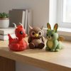 Ensemble de figurines Canard dragon cornu