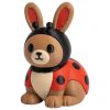 Ensemble de figurines lapin dragon