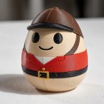 Equestrian Eggling Collectible Figurine - Unique Desk Decor for Adults – 3D Printed in Canada — 3D Printed Figurines by 3DCentral
