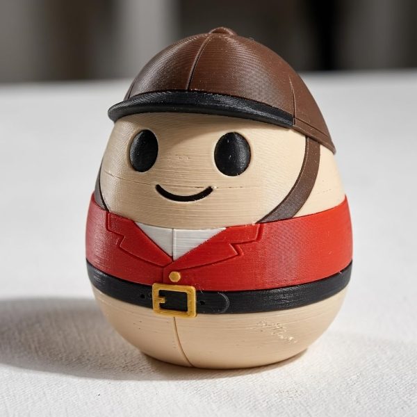 Equestrian Eggling Figurine