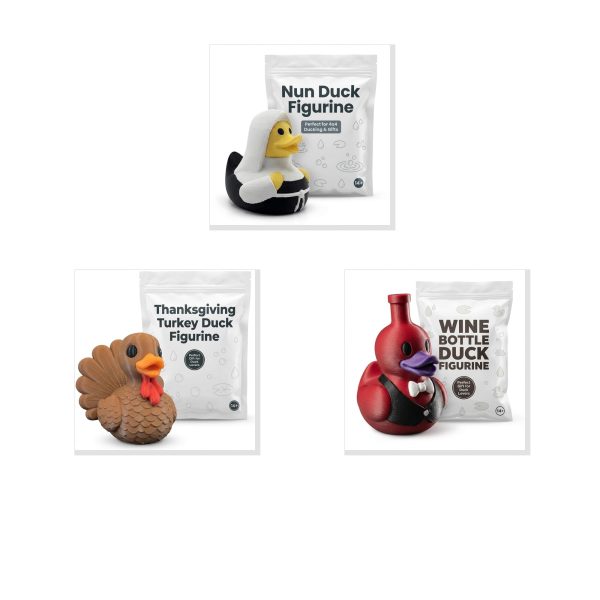 Festive Duck Figurine Set