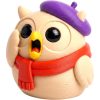 Ensemble de figurines de hibou artistique