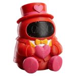 Matchmaker Robot Collectible Figurine - Red Valentine Mech with Top Hat and Heart Desk Decor for Adults - 3D Printed in Canada