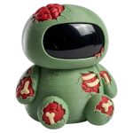 Gruesome Zombie Robot Collectible Figurine with Exposed Bones and Wounds - Horror Shelf Decor for Adults - 3D Printed in Canada