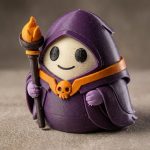 Warlock Eggling Collectible Figurine - Unique Desk Decor for Adults – 3D Printed in Canada