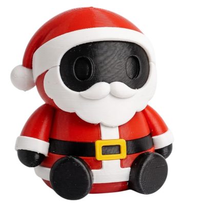 Santa Claus Robot Collectible Figurine - Unique Desk Decor for Adults – 3D Printed in Canada