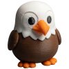 Lot de figurines aigle, lapin, pingouin et canard