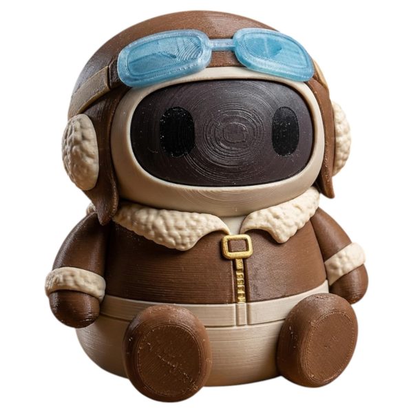 Aviator Robot Figurine