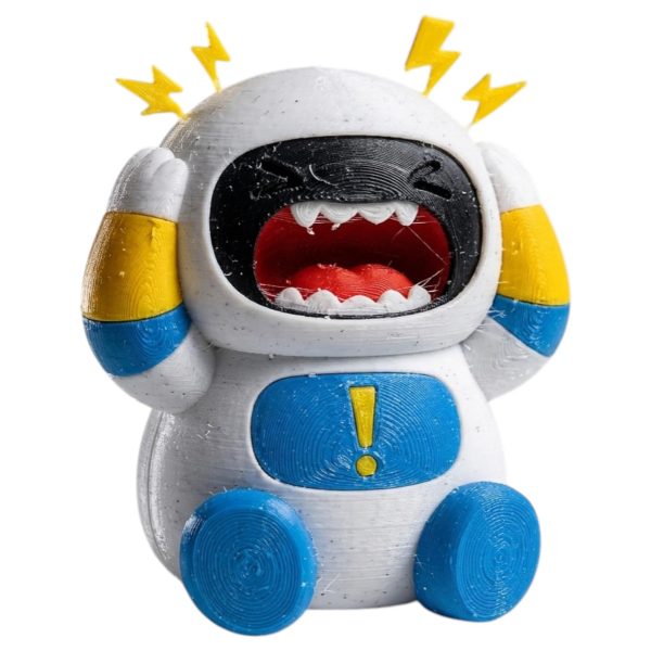 Screaming Robot Figurine