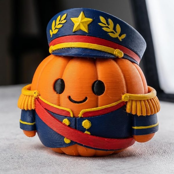 General Zaragoza Pumpkin Figurine