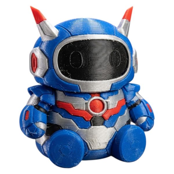 Cybernetic Robot Figurine