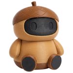Acorn Robot Collectible Figurine - Unique Desk Decor for Adults – 3D Printed in Canada