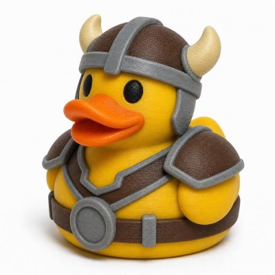 Barbarian Duck Collectible Figurine - Fantasy Warrior Desk Decor for Adults – 3D Printed in Canada