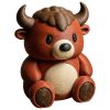 Ensemble de figurines de collection canard bison