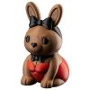 Ensemble figurines de collection Lapin de Pâques en smoking