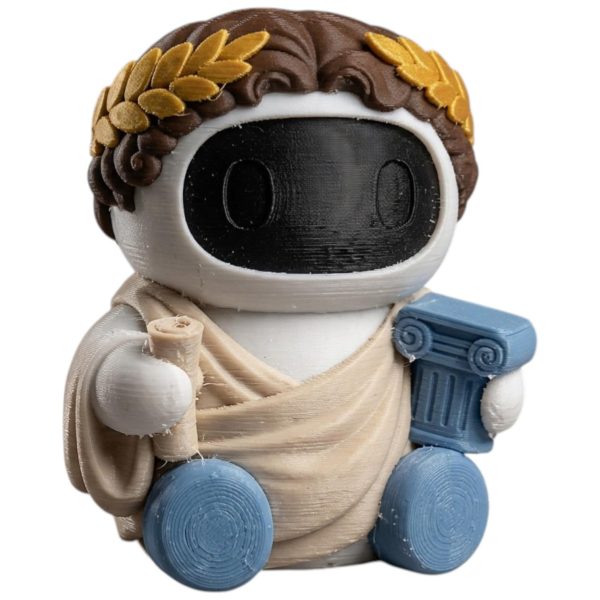 Greek Philosopher Robot Figurine