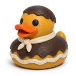 Eclair Duck Collectible Figurine - Dessert Shelf Decor for Adults – 3D Printed in Canada