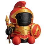 Spartan Warrior Robot Collectible Figurine with Crested Helmet Spear and Shield - Ancient Battle Decor for Adults - 3D Printed in Canada