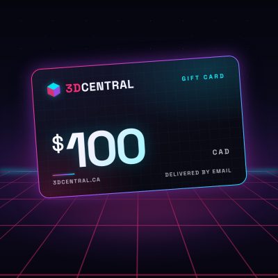 3DCentral $100 digital gift card, delivered by email