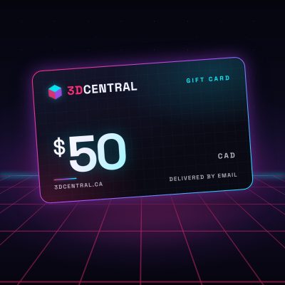 3DCentral $50 digital gift card, delivered by email