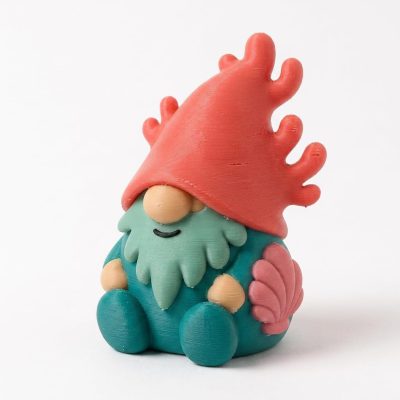 Coral Reef Gnome Collectible Figurine - Unique Desk Decor for Adults – 3D Printed in Canada — 3D Printed Gnomes by 3DCentral
