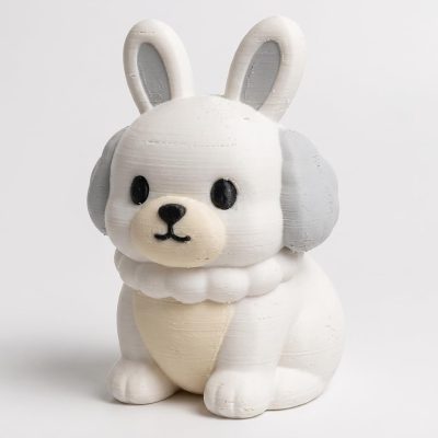 Bichon Frise Bunny Collectible Figurine - Unique Display Piece for Dog Lovers – 3D Printed in Canada — 3D Printed Bunnies by 3DCentral