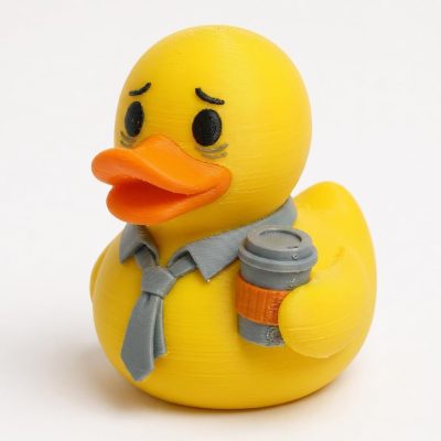 Quarter-Life Crisis Duck Collectible Figurine - Unique Desk Decor for Adults – 3D Printed in Canada — 3D Printed Ducks by 3DCentral