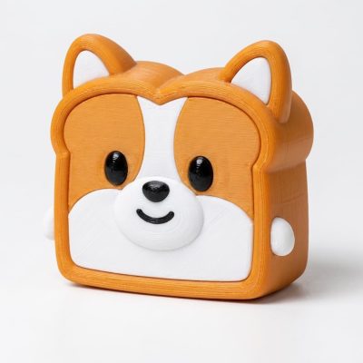 Corgi Toast Collectible Figurine - Unique Desk Decor for Adults – 3D Printed in Canada — 3D Printed Figurines by 3DCentral