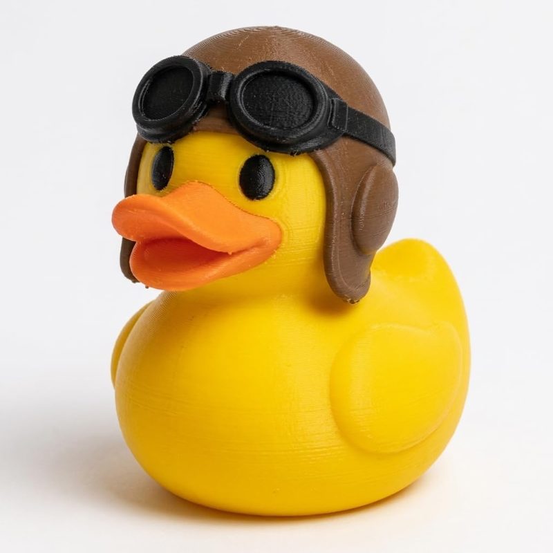 Pilot Duck Collectible Figurine - Unique Desk Decor for Adults – 3D Printed in Canada