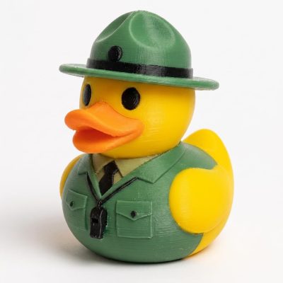 Drill Sergeant Duck Collectible Figurine - Unique Desk Decor for Adults – 3D Printed in Canada — 3D Printed Ducks by 3DCentral