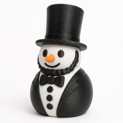 Abraham Lincoln Snowman Collectible Figurine - Unique Desk Decor for Adults – 3D Printed in Canada — 3D Printed Figurines by 3DCentral