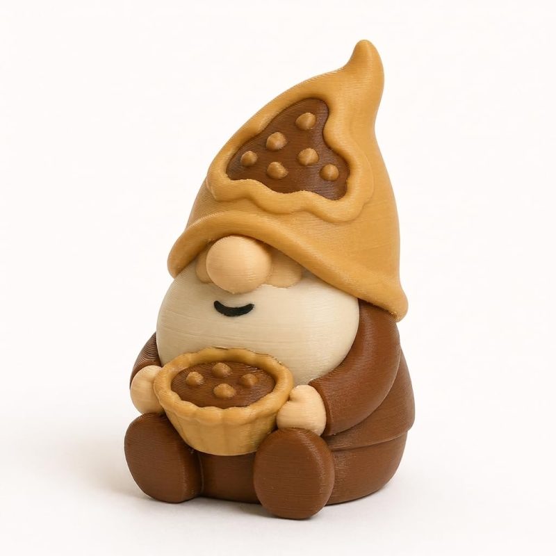 Butter Tart Gnome Collectible Figurine - Unique Desk Decor for Adults – 3D Printed in Canada