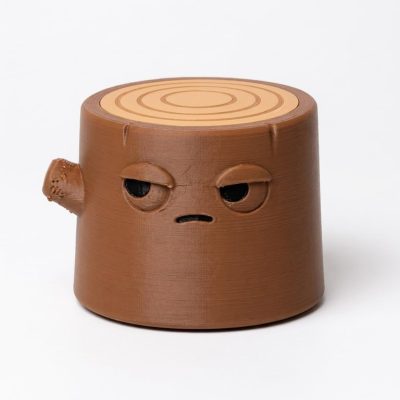 Eyeroll Tree Stump Collectible Figurine - Unique Desk Decor for Adults – 3D Printed in Canada — 3D Printed Figurines by 3DCentral