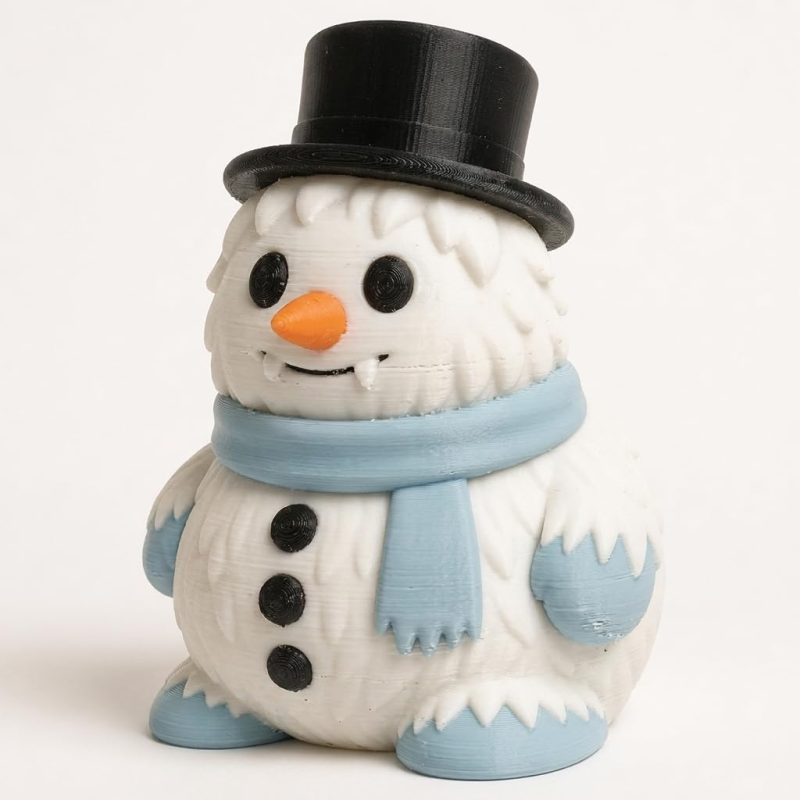Abominable Snowman Collectible Figurine - Unique Desk Decor for Adults – 3D Printed in Canada