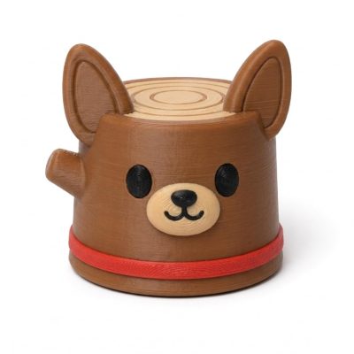 Chihuahua Tree Stump Collectible Figurine - Unique Desk Decor for Adults – 3D Printed in Canada — 3D Printed Figurines by 3DCentral