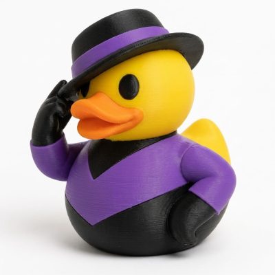 Voguing Performer Duck Collectible Figurine - Unique Desk Decor for Adults – 3D Printed in Canada — 3D Printed Ducks by 3DCentral
