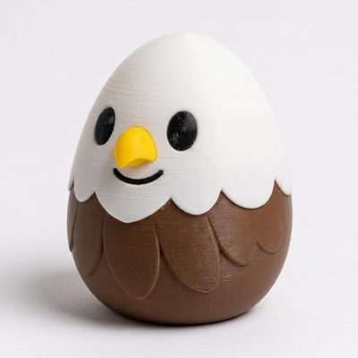Eagle Eggling Collectible Figurine - Unique Desk Decor for Adults – 3D Printed in Canada — 3D Printed Figurines by 3DCentral