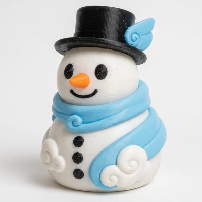 Air Elemental Snowman Collectible Figurine - Unique Desk Decor for Adults – 3D Printed in Canada — 3D Printed Figurines by 3DCentral