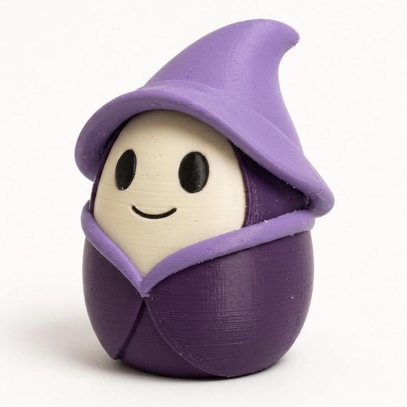 Sorceress Eggling Collectible Figurine - Unique Desk Decor for Adults – 3D Printed in Canada