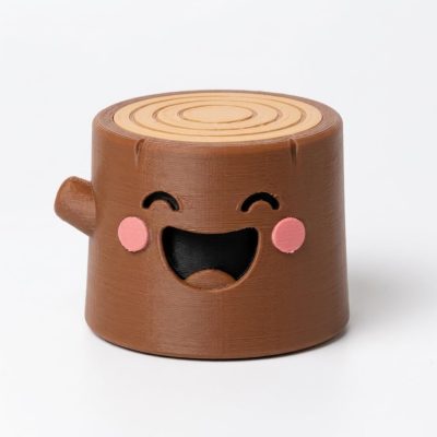 Laughing Tree Stump Collectible Figurine - Unique Desk Decor for Adults – 3D Printed in Canada — 3D Printed Figurines by 3DCentral